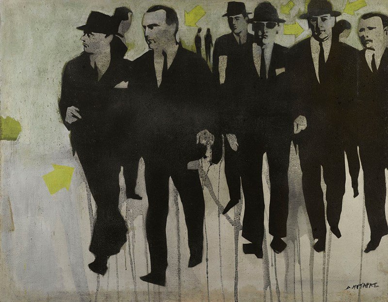 Δικτατορία, 1969, Ακρυλικό σε καμβά