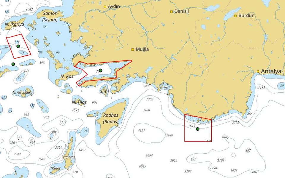 Τον... χαβά τους οι Τούρκοι στο Αιγαίο -Νέες ασκήσεις σε Καστελόριζο και Ψαρά [χάρτης] | iefimerida.gr 0