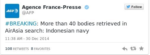 Σοκαριστικές εικόνες: Πτώμα επιπλέει στη θάλασσα της Ιάβας -Εχουν ήδη περισυλλεγεί 40 νεκροί της AirAsia [βίντεο] | iefimerida.gr 0