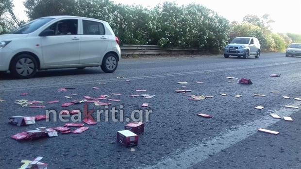 Και ξαφνικά, η εθνική στην Κρήτη γέμισε με χιλιάδες σοκολάτες! [εικόνες] | iefimerida.gr 2