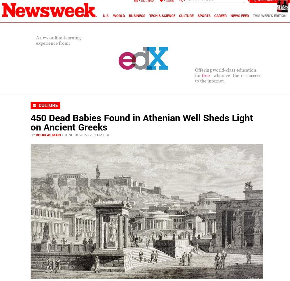 Eλυσαν το μυστήριο με τα 450 πτώματα βρεφών στην Αρχαία Αγορά | iefimerida.gr 3