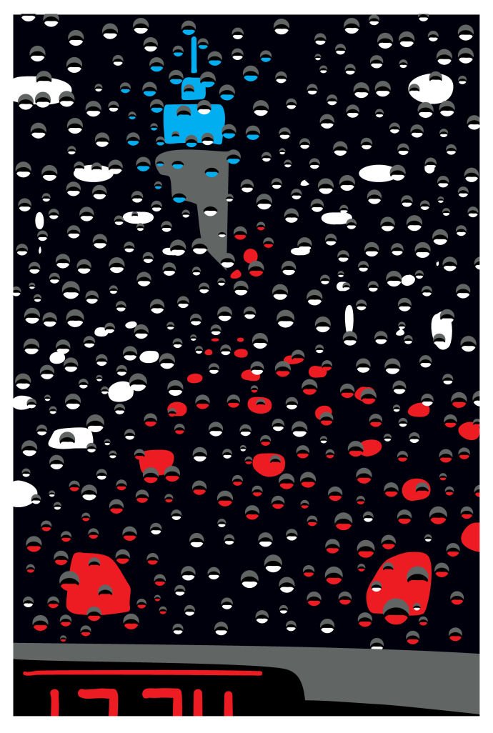 Ο Νew Yorker έφτιαξε πρώτο «ζωντανό» εξώφυλλο: Βλέπεις τις στάλες της βροχής να κυλούν στο τζάμι [εικόνες]  | iefimerida.gr 2