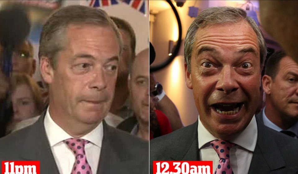Ο Φάρατζ κοιμήθηκε με Bremain και ξύπνησε με Βrexit -Η φάτσα του πριν και μετά [εικόνες] | iefimerida.gr 0