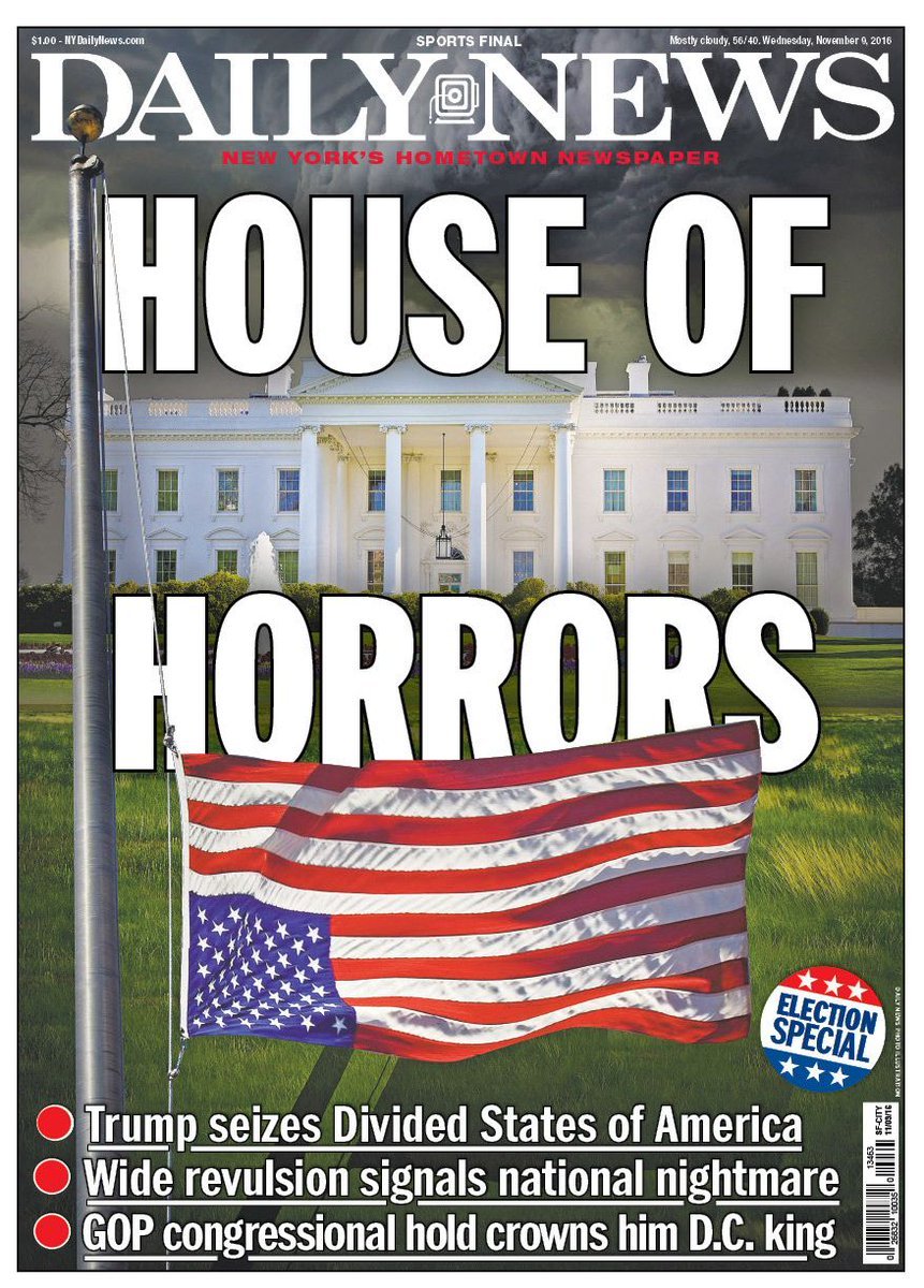 ΗΠΑ: Τα πρωτοσέλιδα των εφημερίδων για τη νίκη Τραμπ [εικόνες] | iefimerida.gr 0