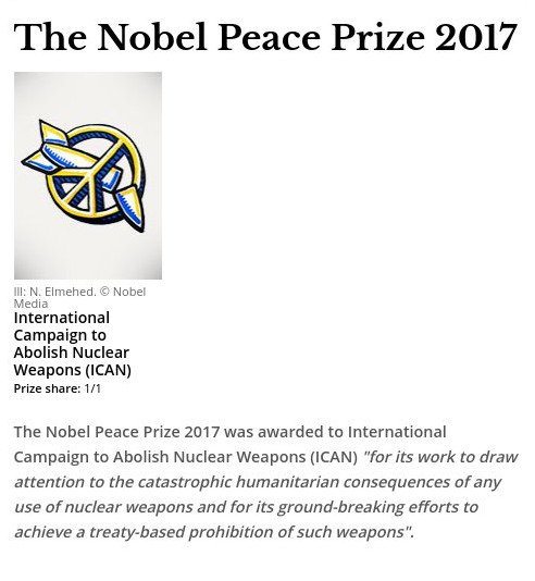 Νόμπελ Ειρήνης με μήνυμα-προειδοποίηση προς τη Β.Κορέα: Δόθηκε στην επιτροπή για την κατάργηση των  πυρηνικών ICAN [βίντεο] | iefimerida.gr 0