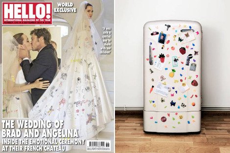 Ποιος το φόρεσε καλύτερα;  Χλευάζουν στα social media το νυφικό της Τζολί [εικόνες] | iefimerida.gr 1