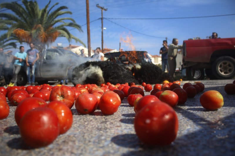 Αργολίδα: Αγρότες άδειασαν ντομάτες, γάλατα και έκαψαν ζωοτροφές έξω από την αντιπεριφέρεια [εικόνες] | iefimerida.gr 4