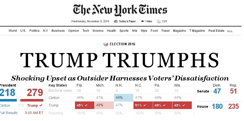 Οι πρώτες αντιδράσεις των αμερικανικών ΜΜΕ στην απρόσμενη νίκη Τραμπ [εικόνες] | iefimerida.gr 4