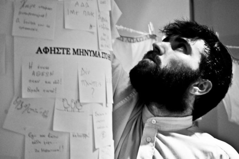 Ο εικαστικός καλλιτέχνης, Θοδωρής Τράμπας(Φωτογραφία: Guram Chachanidze/ Vangelis Savvas)