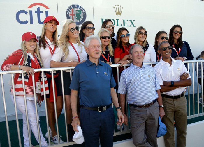 Τρεις πρώην πλανητάρχες μαζί -Εξοδος Κλίντον, Μπους και Ομπάμα για γκολφ [εικόνα] | iefimerida.gr 0