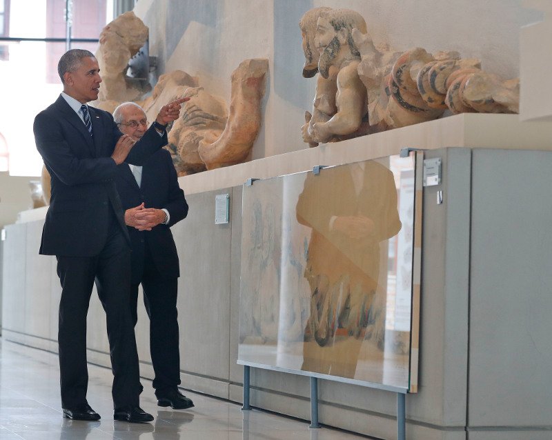 Καρέ καρέ η ξενάγηση Ομπάμα στο Μουσείο Ακρόπολης -Εντυπωσιάστηκε, «θα επιστρέψω με τη Μισέλ και τα παιδιά», είπε [εικόνες] | iefimerida.gr 6