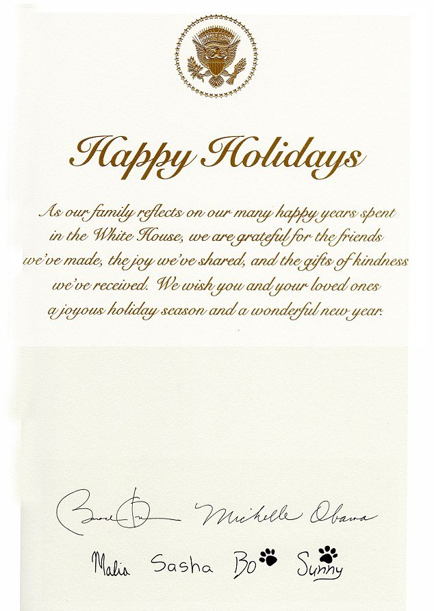 Η τελευταία χριστουγεννιάτικη κάρτα των Ομπάμα από τον Λευκό Οίκο -«Θρήνος» στο Twitter [εικόνες] | iefimerida.gr 1
