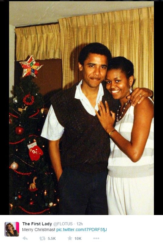 Αγνώριστοι: Χριστούγεννα για Μπαράκ Ομπάμα και Μισέλ όταν ήταν νέοι [εικόνα] | iefimerida.gr 0