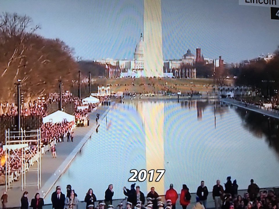 Ολοι συγκρίνουν τώρα το πλήθος που είχε ο Τραμπ σε σχέση με τον Ομπάμα [εικόνες] | iefimerida.gr 11