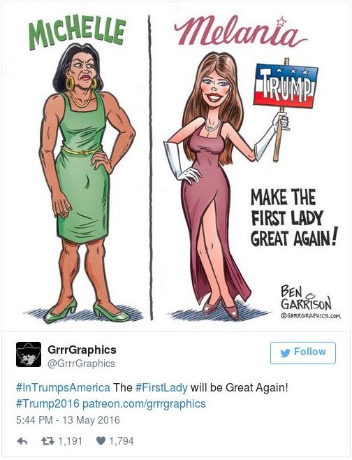 Το σεξιστικό σκίτσο του Ντόναλντ Τραμπ για την Μισέλ Ομπάμα [εικόνα] | iefimerida.gr 1