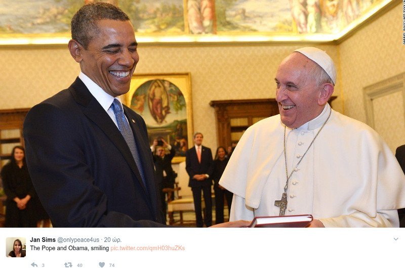 Mουτρωμένος o Πάπας στη συνάντηση με τον Τραμπ -Τι έκανε όταν συναντούσε τον Ομπάμα [εικόνες] | iefimerida.gr 3