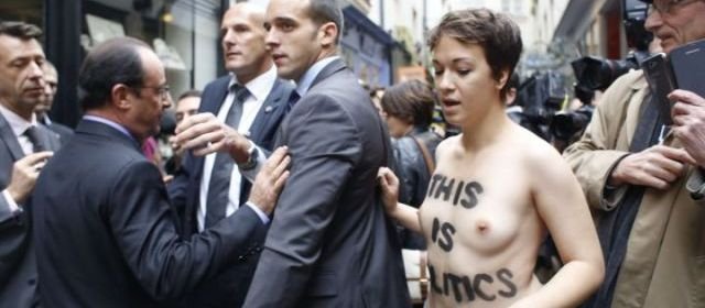 Γυμνόστηθη Femen αιφνιδίασε τον Φρανσουά Ολάντ [εικόνα&βίντεο]  | iefimerida.gr 0