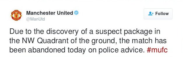 Ολντ Τράφορντ: Εξουδετερώθηκε ύποπτο δέμα με ελεγχόμενη έκρηξη [εικόνες] | iefimerida.gr 1