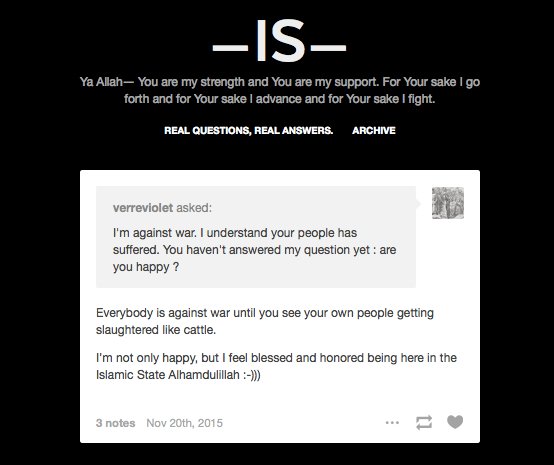 Ολλανδός εντάχθηκε στο ISIS, έγινε τζιχαντιστής και ποστάρει για τη ζωή του στο Tumblr -Οι απαντήσεις σοκ στις ερωτήσεις που του κάνουν άλλοι χρήστες [εικόνες] | iefimerida.gr 1