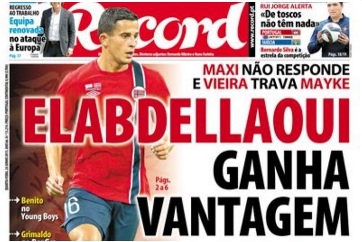 Πρωτοσέλιδο στην Πορτογαλία ο Ομάρ για την Μπενφίκα - Το συζητά ο Ολυμπιακός [εικόνα] | iefimerida.gr 0