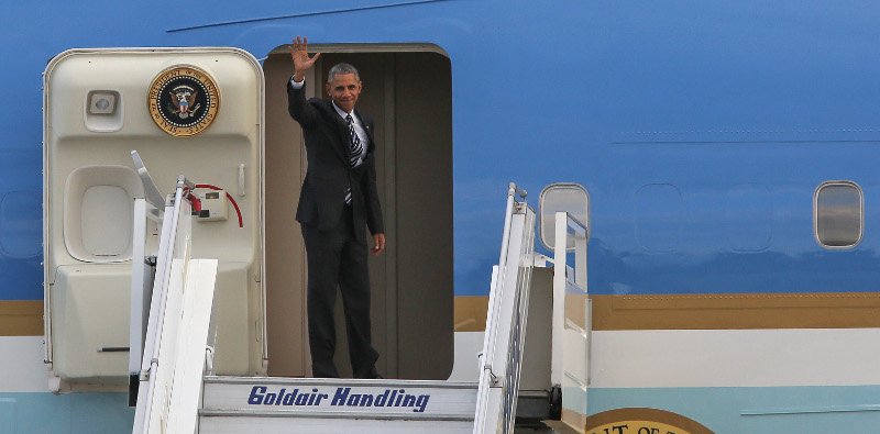 Η αναχώρηση Ομπάμα από το «Ελευθέριος Βενιζέλος» [εικόνες] | iefimerida.gr 1