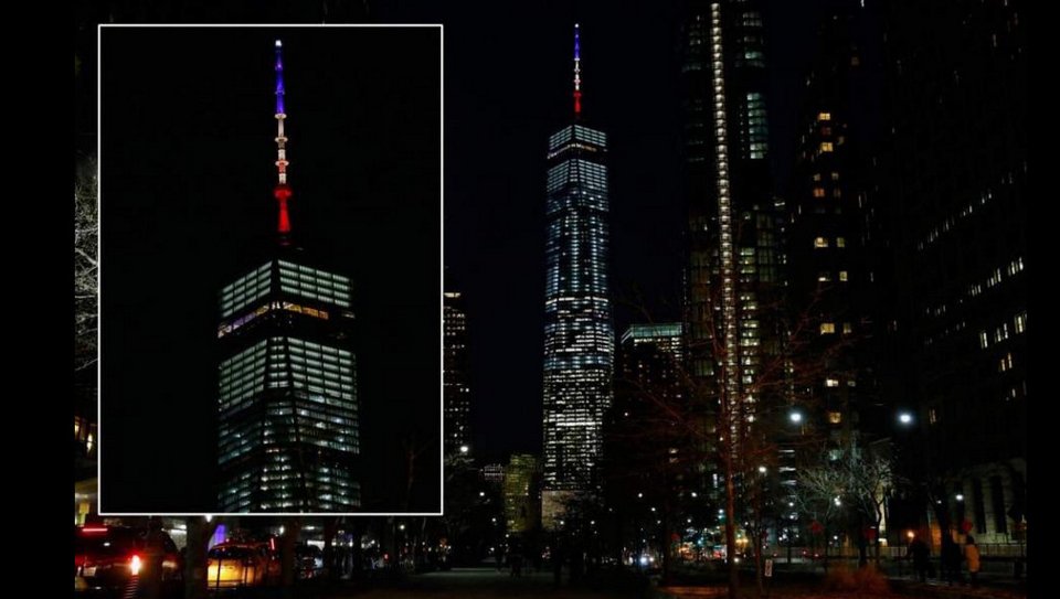 Η γκάφα της Νέας Υόρκης -Φώτισε το One World Trade με τα χρώματα της γαλλικής σημαίας [εικόνες] | iefimerida.gr 1