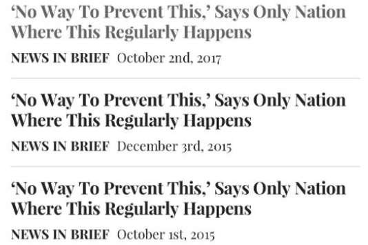 Μετά από κάθε μακελειό στις ΗΠΑ, το σάιτ «The Onion» ανεβάζει το ίδιο άρθρο [εικόνες] | iefimerida.gr 0