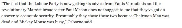 Οσμπορν: Οι Εργατικοί επέλεξαν τον Βαρουφάκη επειδή ο Μίκυ Μάους είναι… απασχολημένος [βίντεο] | iefimerida.gr 0