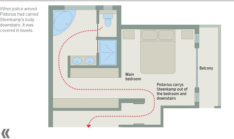 Υπόθεση Πιστόριους: Λεπτομερής περιήγηση στα ενδότερα της οικίας όπου έγινε η δολοφονία [εικόνες] | iefimerida.gr 4