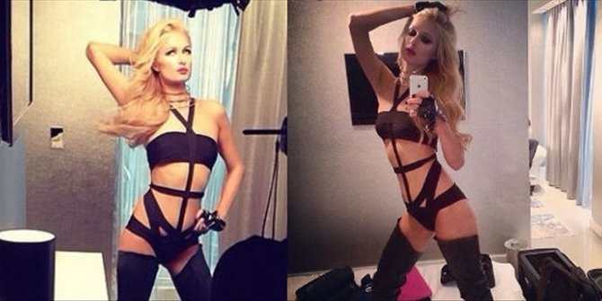 Πάρις Χίλτον- Η χρυσή κληρονόμος ποζάρει προκλητικά στο φακό με ανοιχτό το μπουρνούζι της [εικόνες] | iefimerida.gr 4