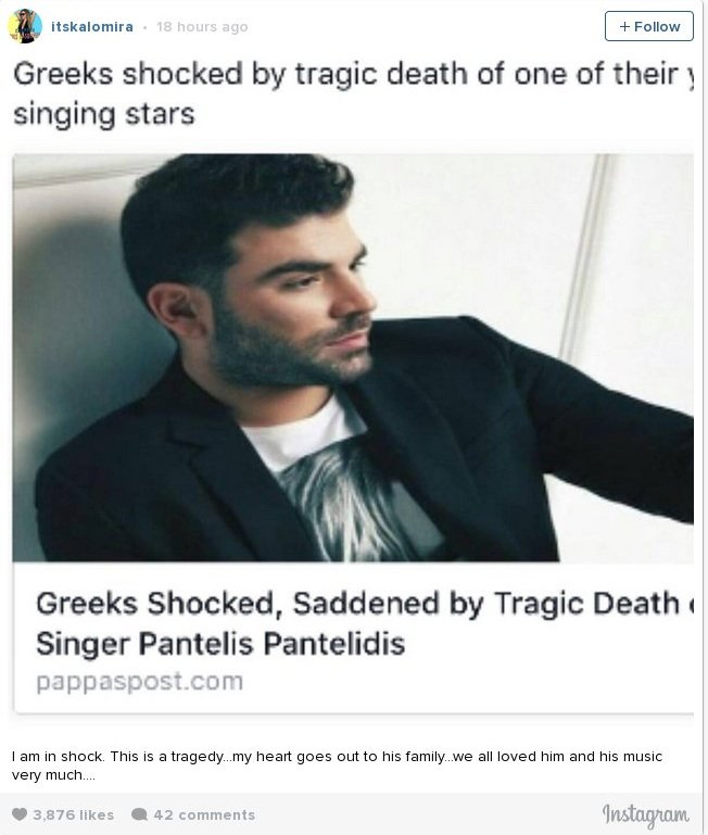 Η ελληνική σόουμπιζ αποχαιρετά τον Παντελίδη -«Αχ ρε Παντελή...» [εικόνες] | iefimerida.gr 6