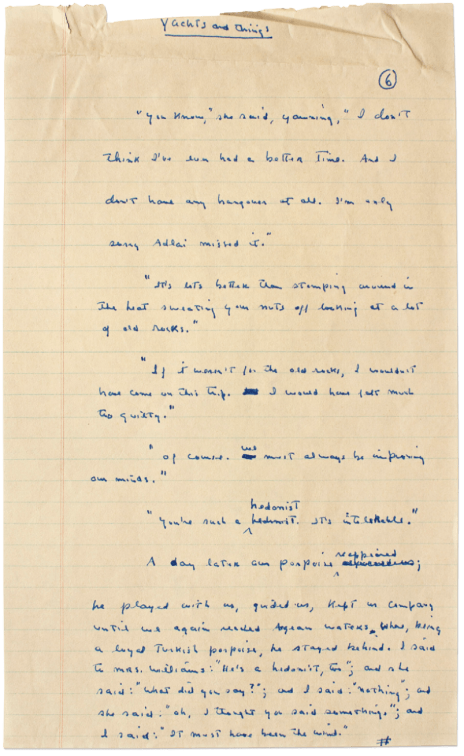 Η κρουαζιέρα στην Ελλάδα και η συνάντηση με  την Ευγενία Νιάρχου στις χαμένες σελίδες του Tρούμαν Καπότε [ντοκουμέντο] | iefimerida.gr 6