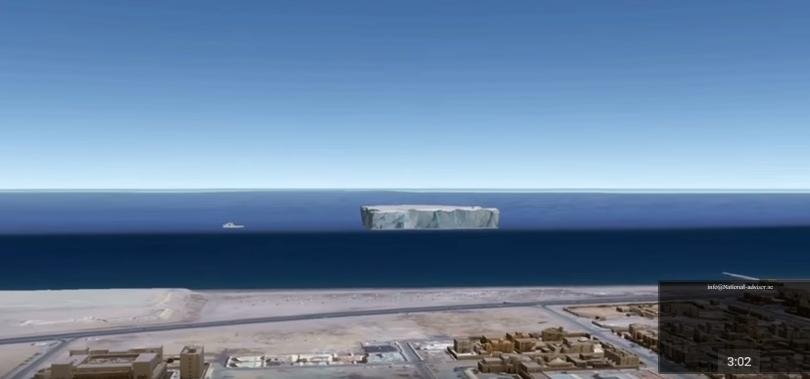 Εταιρεία στα Αραβικά Εμιράτα σχεδιάζει να ρυμουλκήσει παγόβουνο από την Ανταρκτική [εικόνες & βίντεο] | iefimerida.gr 2