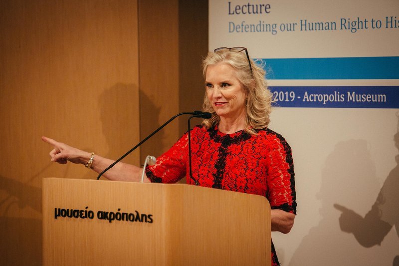 Η Kerry Kennedy κατά την διάρκεια της ομιλίας της