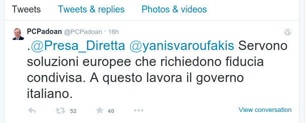 Είπε πολλά και μάλωσε ο Βαρουφάκης με τον Ιταλό ομόλογό του για το ιταλικό χρέος [εικόνες] | iefimerida.gr 1