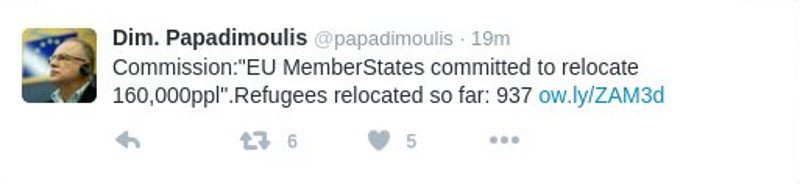 Μόλις 937 πρόσφυγες από τους 160.000 που βρίσκονται σε Ελλάδα και Ιταλία έχουν μετεγκατασταθεί στην Ευρώπη [πίνακας] | iefimerida.gr 0