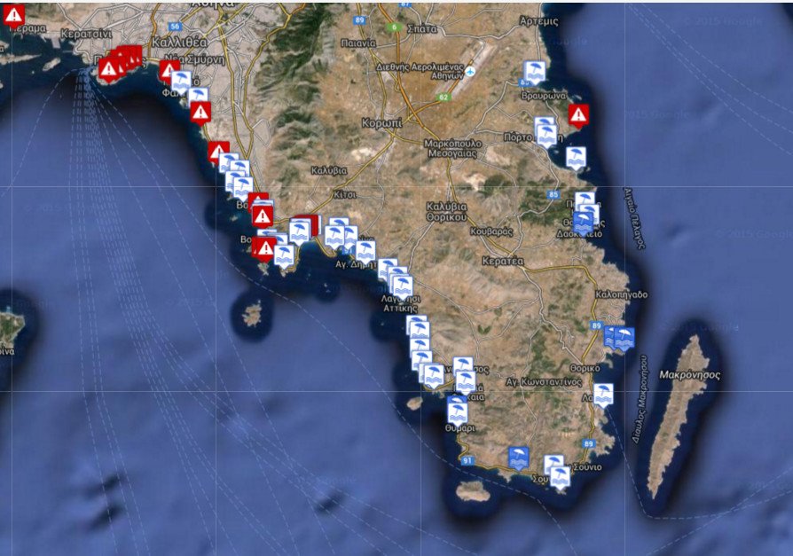 Δείτε με ένα κλικ τις καθαρότερες και τις πιο βρώμικες παραλίες της Αττικής -Οι τοπ για το 2016 [λίστα] | iefimerida.gr 0
