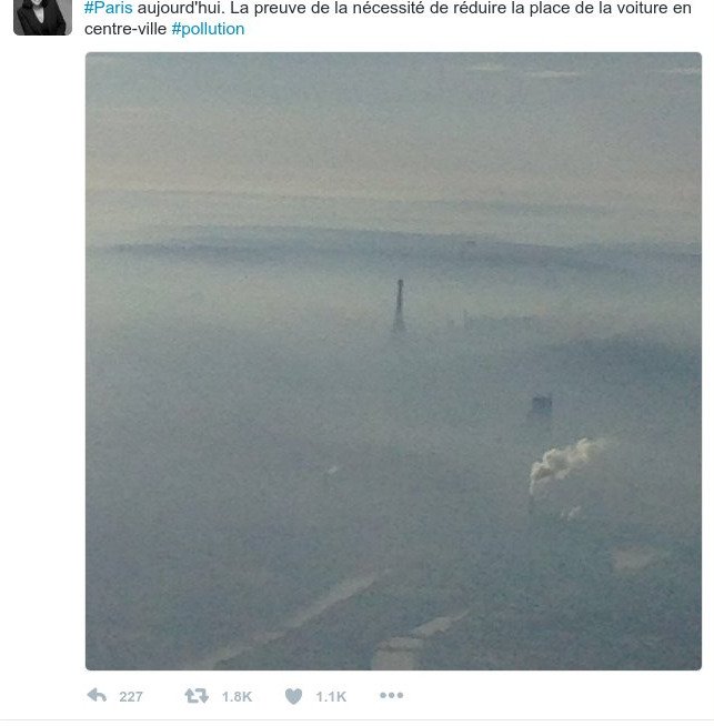 «Πνίγηκε» στο νέφος το Παρίσι -Η χειρότερη ρύπανση των τελευταίων 10 ετών [εικόνα]  | iefimerida.gr 0