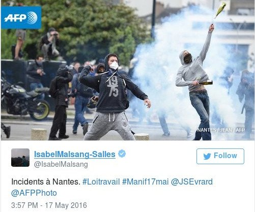 Χάος στο Παρίσι: Δακρυγόνα, συγκρούσεις και συλλήψεις διαδηλωτών [εικόνες & βίντεο] | iefimerida.gr 16