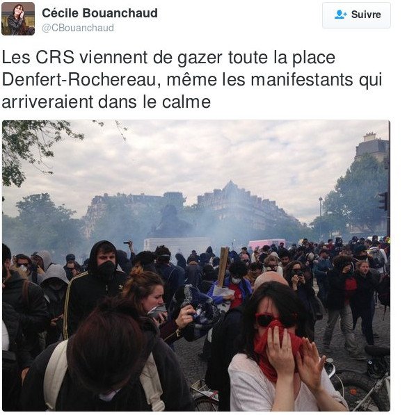 Χάος στο Παρίσι: Δακρυγόνα, συγκρούσεις και συλλήψεις διαδηλωτών [εικόνες & βίντεο] | iefimerida.gr 6