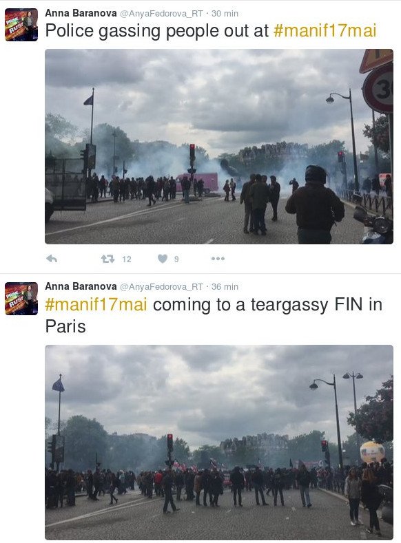 Χάος στο Παρίσι: Δακρυγόνα, συγκρούσεις και συλλήψεις διαδηλωτών [εικόνες & βίντεο] | iefimerida.gr 9