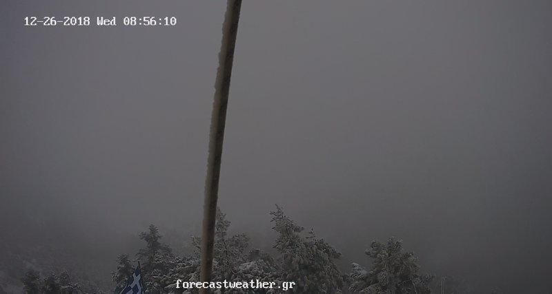 Χιόνι και παγωνιά στην Πάρνηθα -Live εικόνα | iefimerida.gr 0