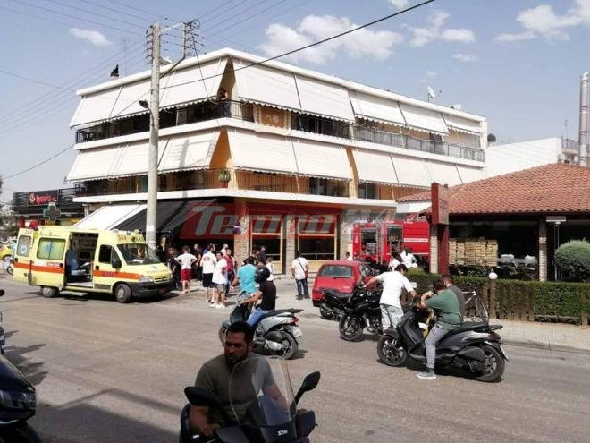 Στις φλόγες ψητοπωλείο στην Πάτρα- Λιπόθυμος άνδρας από τις αναθυμιάσεις | iefimerida.gr 0