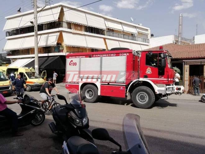 Στις φλόγες ψητοπωλείο στην Πάτρα- Λιπόθυμος άνδρας από τις αναθυμιάσεις | iefimerida.gr 1