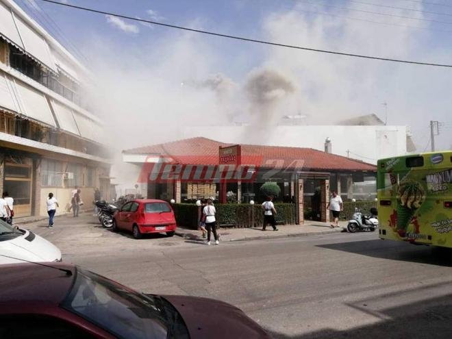 Στις φλόγες ψητοπωλείο στην Πάτρα- Λιπόθυμος άνδρας από τις αναθυμιάσεις | iefimerida.gr 2