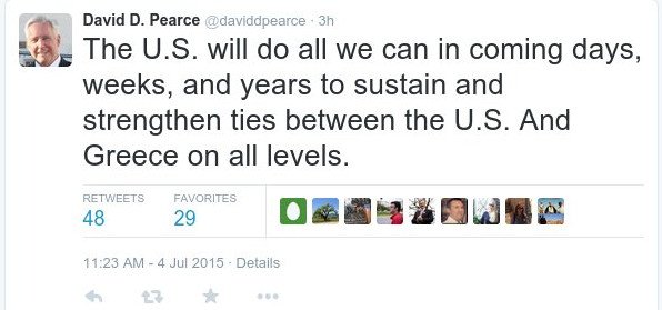 Η ζωγραφιά του Αμερικανού πρέσβη λίγο πριν από το δημοψήφισμα: Οι ΗΠΑ κάνουν ό,τι μπορούν [εικόνα] | iefimerida.gr 0