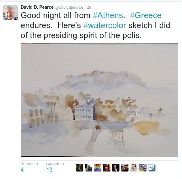 Η ζωγραφιά του Αμερικανού πρέσβη λίγο πριν από το δημοψήφισμα: Οι ΗΠΑ κάνουν ό,τι μπορούν [εικόνα] | iefimerida.gr 1