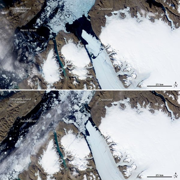 Παγόβουνο στο μέγεθος της Ελλάδας αποκολλήθηκε από τον παγετώνα Πέτερμαν [εικόνες] | iefimerida.gr 1