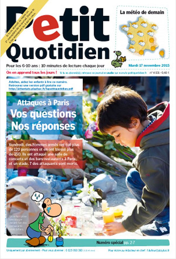 Τι να πείτε στα παιδιά για το μακελειό στο Παρίσι - Ειδική έκδοση παιδικής γαλλικής εφημερίδας [εικόνα] | iefimerida.gr 0
