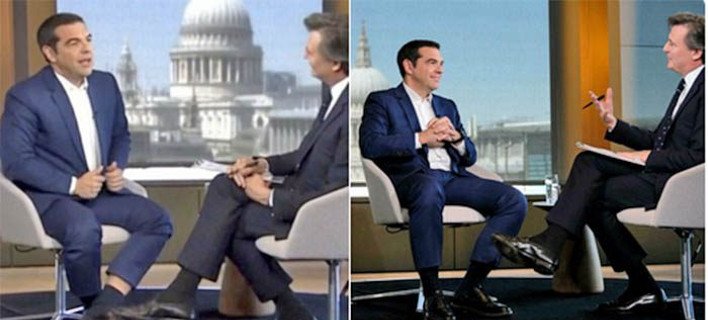 Κάποιος έβαψε τις κοντές κάλτσες του πρωθυπουργού -Χαμός στο Twitter [εικόνες] | iefimerida.gr 1